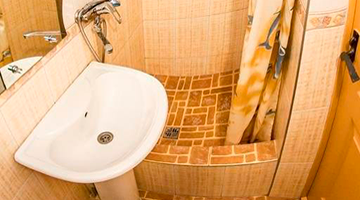 Санузел стандартный во всех комнатах